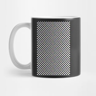 80s splater paint checkerboard Mug